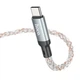 Кабель HOCO U112 Shine charging data cable USB to Type-C 1m 3A Grey (6931474788818) - изображение 4