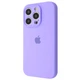 Чехол силиконовый с защитой камеры Wave Silicone Case Camera Protection для Apple iPhone 15 Pro light purple - изображение 1