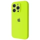 Чехол силиконовый с защитой камеры Wave Silicone Case Camera Protection для Apple iPhone 15 Pro lime green - изображение 1
