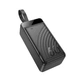 Павербанк HOCO J123C Power Bank 60000mAh/22.5W/222Wh/3USB/Type-C/Lightning с быстрой зарядкой QC3.0+PD3.0 Black - изображение 4