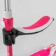 Детский самокат - трансформер 2-в-1 с подсветкой Best Scooter до 60 кг белый с розовым JS-41008/63204 - изображение 6