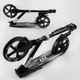 Самокат двухколесный алюминиевый Best Scooter Big Wheels черный с серебряным 41629 - изображение 4