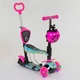 Детский самокат - трансформер 5 в 1 с подсветкой Best Scooter Божья коровка 26901 розовый - изображение 1