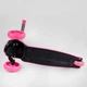 Самокат трехколесный складной с подсветкой колес и деки Best Scooter серый с розовым LK-61022 - изображение 6