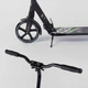 Самокат двухколесный алюминиевый складной Best Scooter Scratch колёса 200 мм черный с зелёным 33006 - изображение 2