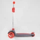 Самокат трехколесный складной с подсветкой колес и деки Best Scooter серый с красным LK-52003 - изображение 3
