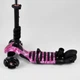 Детский самокат - трансформер 5 в 1 с подсветкой колес Best Scooter черный с принтом 71905 - изображение 5