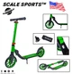 Самокат Scale Sports SS-17 зеленый двухколесный складной - изображение 2
