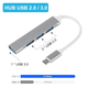 USB Type-C хаб концентратор на 4 порта USB 2.0 и 3.0 - изображение 2