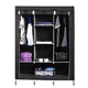 Шафа тканинна розкладна 130*45*175см Stenson R93320 (black) - изображение 1
