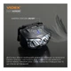 Налобний світлодіодний ліхтарик VIDEX VLF-H055D 500Lm 5000K - зображення 9