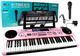 Синтезатор Leantoys Keyboard Adapter Music Stand з мікрофоном Рожевий (5905884457597) - зображення 1