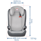 Автокрісло дитяче "MT5", Capsula, 15-36kg, до 12років, сірий, 772020 - изображение 2