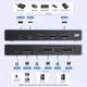 KVM-перемикач UGREEN CM695 Displayport 8k 60hz DP 1.4 з 4 портами USB 3.0 (3 USB-A + 1 USB-C) для загального доступу до 1 монітора Black (25962) - зображення 3