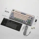 Игровая Беспроводная Клавиатура AULA F75 White-Green - изображение 4