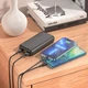Внешний портативный аккумулятор Павербанк HOCO J101A Astute 20000mAh 22.5W 2USB/1Type-C с быстрой зарядкой QC3.0+PD3.0 Black - изображение 2