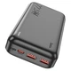 Внешний портативный аккумулятор Павербанк HOCO J101A Astute 20000mAh 22.5W 2USB/1Type-C с быстрой зарядкой QC3.0+PD3.0 Black - изображение 3