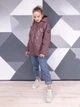 Куртка для дівчинки Fashion SN0002-G 140 Темна пудра - изображение 2