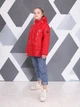 Куртка для дівчинки Fashion SN0002-R 146 Червоний - зображення 4