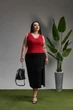 Женский топ 2743 ТМ Triko Bakh 42-44 коралловый (2743_coral_1) - изображение 2