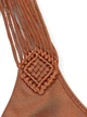 Купальник Victoria's Secret Swim VS Archives Macrame Fringe Monokini One-Piece Swimsuit Бежевый XS - изображение 4