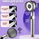 Душевая лейка 4в1 Shower Head 360° кнопка выключения воды, 3 режима, массажные шипы, турмалиновое покрытие - изображение 10