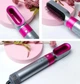 Стайлер для волосся 5 в 1 + коробка чохол HAIR BRUSH для укладання зі змінними насадками рожевий - зображення 4