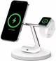 Зарядний пристрій Belkin BoostCharge Pro 3-in-1 Wireless Charger MagSafe 15W White (745883885817) - зображення 3