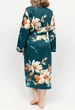 Халат жіночий Cyberjammies Goldie 0451 18/2XL Зелений з квітковим принтом (5051877523760) - изображение 2