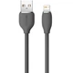 Кабель Baseus Jelly Liquid Silica Gel Lightning - USB (2.4A) 2м для зарядки и передачи данных Black (CAGD000101) - изображение 2
