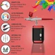 Аэрограф аккумуляторный с компрессором Crpen 32PSI - изображение 6