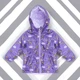 Куртка вітровка для дівчинки Fashion SN0007-F 98 Фіолетовий - изображение 7