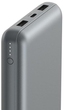 УМБ Belkin BoostCharge Power Bank 20000 mAh 15 W Grey (745883881246) - зображення 3