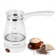 Турка электрическая кофеварка SOKANY YLW-607 0.5 л электротурка для кофе со стеклянной чашей 600 Вт Белая - изображение 2