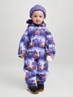 Детский зимний термо слитный комбинезон для мальчика Reima Moomin Lyster 5100011D-6901 80 см Синий (6438557130620) - изображение 1