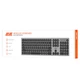 2E Клавиатура ножничная KS270 109key, WL/BT, EN/UK, серо-черный - изображение 2