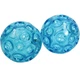 М'ячі масажні (2 шт) Franklin Small Textured Ball, 8 см (кришталево-синій), FR-90.09-BL - зображення 1