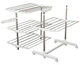 Многоярусная сушилка для белья, вещей, одежды Garment rack with wheels складная - изображение 2