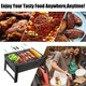 Складной барбекю гриль портативный мангал BBQ Grill Portable – жаропрочный - изображение 5