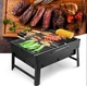 Складной барбекю гриль портативный мангал BBQ Grill Portable – жаропрочный - изображение 6