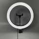 Кільцева світлодіодна Led-лампа YQ 30 cm тримачем для телефона та кріпленням під штатив - QX-300, чорна - зображення 6