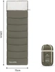Спальный мешок с капюшоном Naturehike LD250 CNK2300SD016 Темно-зеленый (6976023921797) - изображение 3