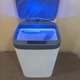 Сенсорне відро для сміття з LED підсвіткою Smart 15л з перезаядне Біло-сіре (2034r) - зображення 5