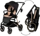 Дитяча універсальна коляска 2 в 1 Kidwell Velmont black/gold - изображение 10