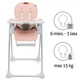 Стілець для годуваня Kidwell Beno pink Рожевий - зображення 7