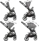Дитяча універсальна коляска 2 в 1 Kidwell Velmont gray - изображение 4