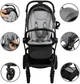 Дитяча універсальна коляска 2 в 1 Kidwell Velmont gray - изображение 5
