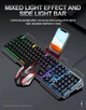 Игровой набор 2в1 TWolf TF600 (UA/ENG раскладка/RGB подсветка) Комплект клавиатура и мышь Black - изображение 6
