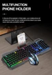 Игровой набор 2в1 TWolf TF600 (UA/ENG раскладка/RGB подсветка) Комплект клавиатура и мышь Black - изображение 8