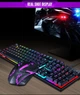 Игровой набор 2в1 TWolf TF200 (UA/ENG раскладка/RGB подсветка) Комплект клавиатура и мышь Black - изображение 9